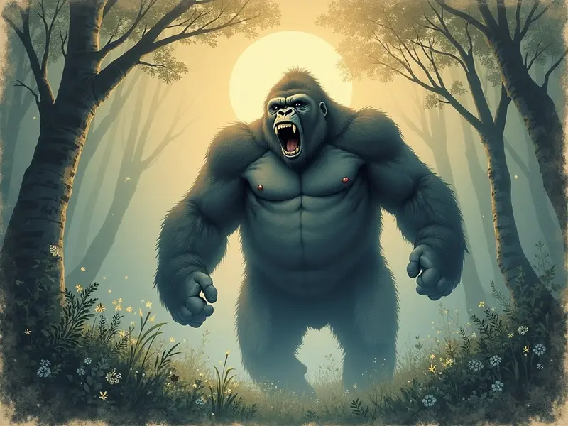 Illustrazione del sogno: gorilla
