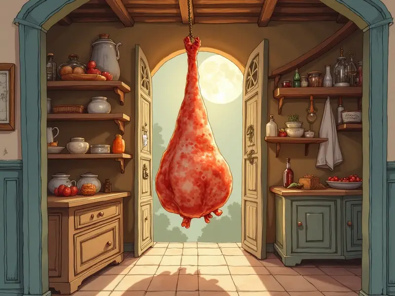 Illustrazione del sogno: guanciale di maiale