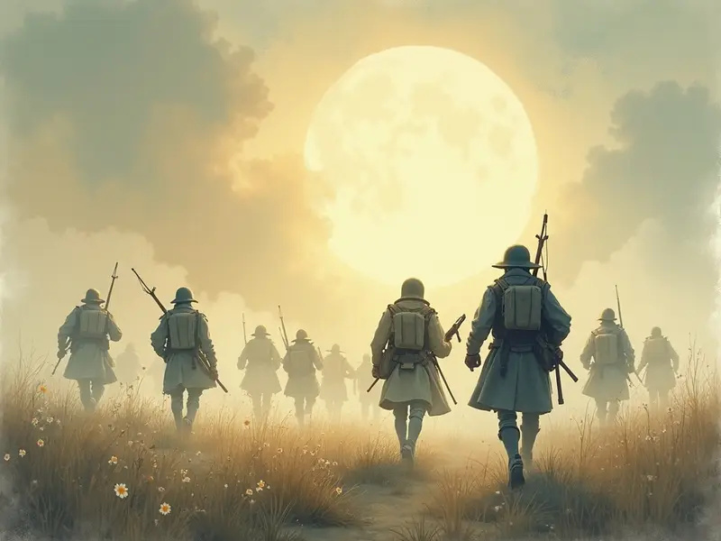 Illustrazione del sogno: guerra