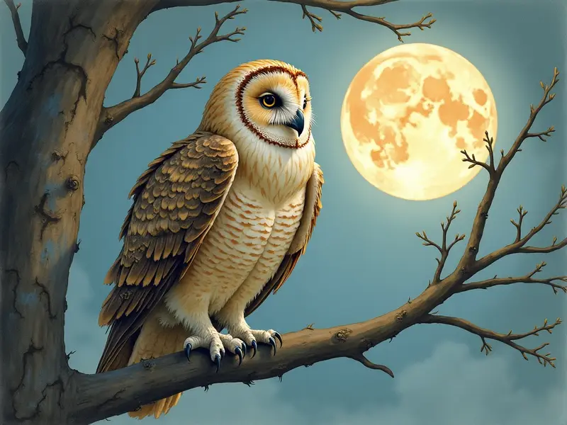 Illustrazione del sogno: gufo reale