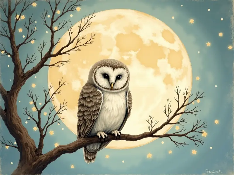 Illustrazione del sogno: gufo