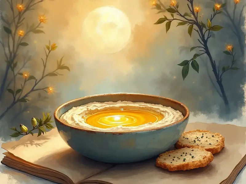 Illustrazione del sogno: hummus