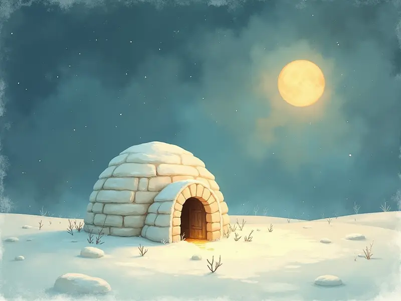 Illustrazione del sogno: igloo