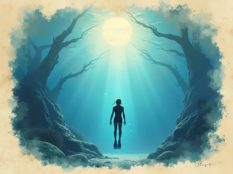 Illustrazione del sogno: immersione
