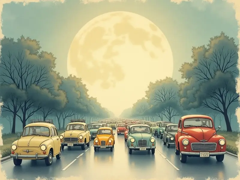 Illustrazione del sogno: ingorgo