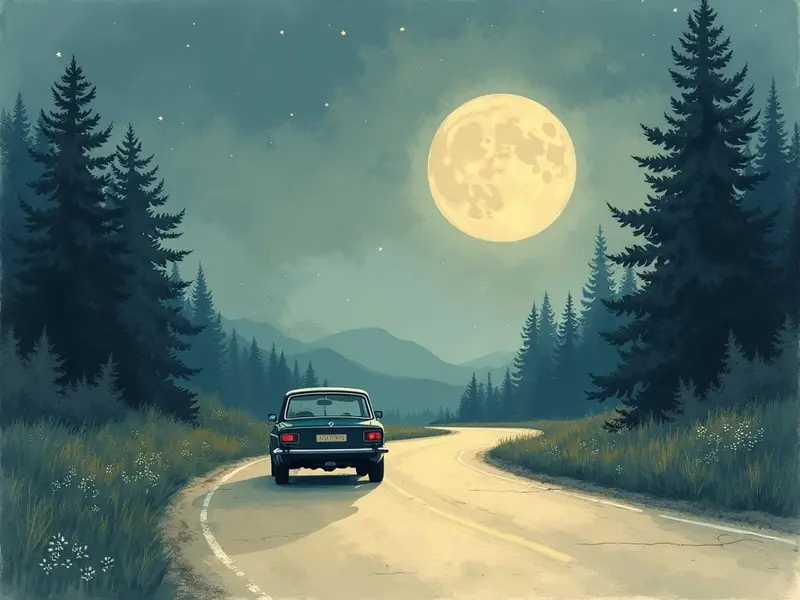 Illustrazione del sogno: invertire la marcia