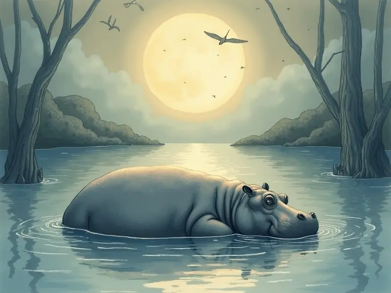 Illustrazione del sogno: ippopotamo