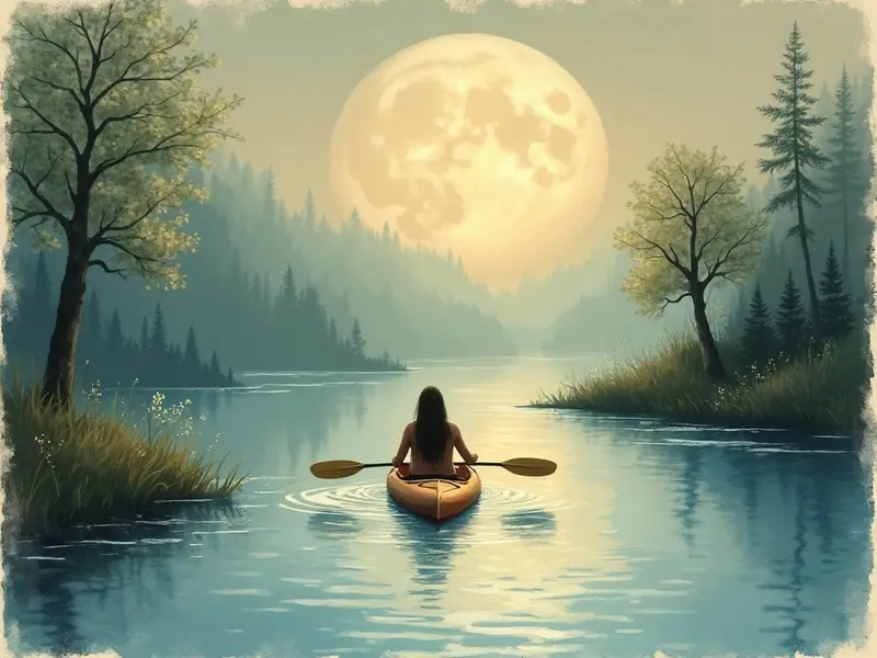 Illustrazione del sogno: kayak