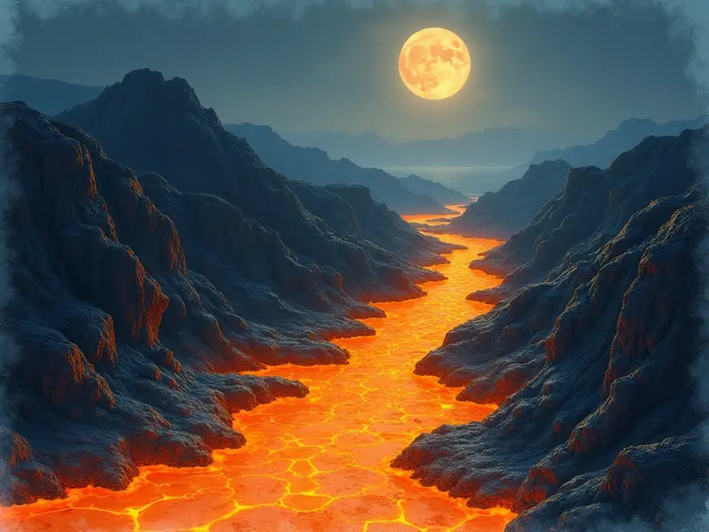 Illustrazione del sogno: lava