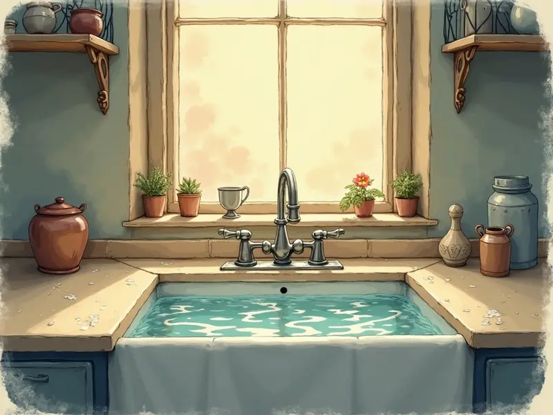 Illustrazione del sogno: lavandino