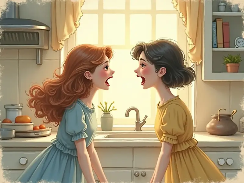 Illustrazione del sogno: litigio