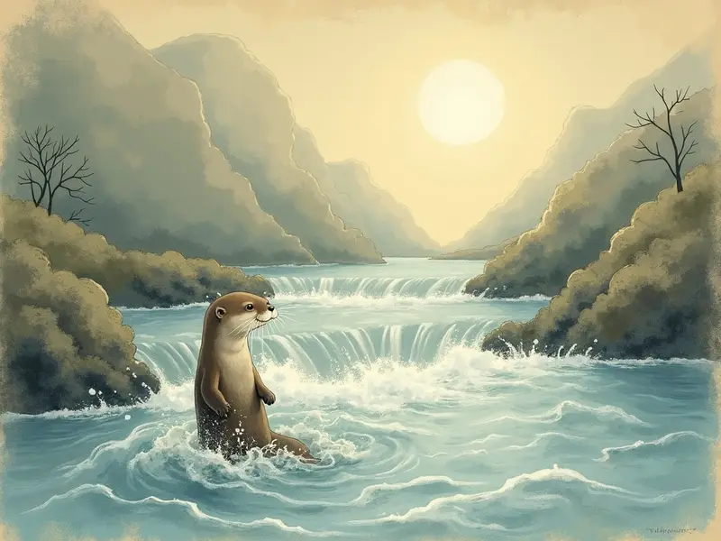 Illustrazione del sogno: lontra nera