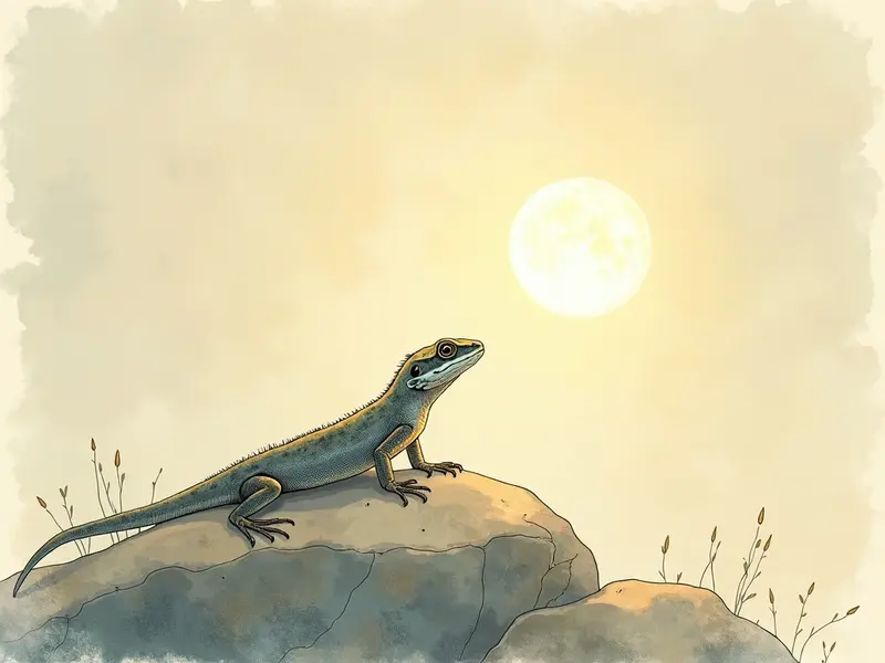 Illustrazione del sogno: lucertola selvatica