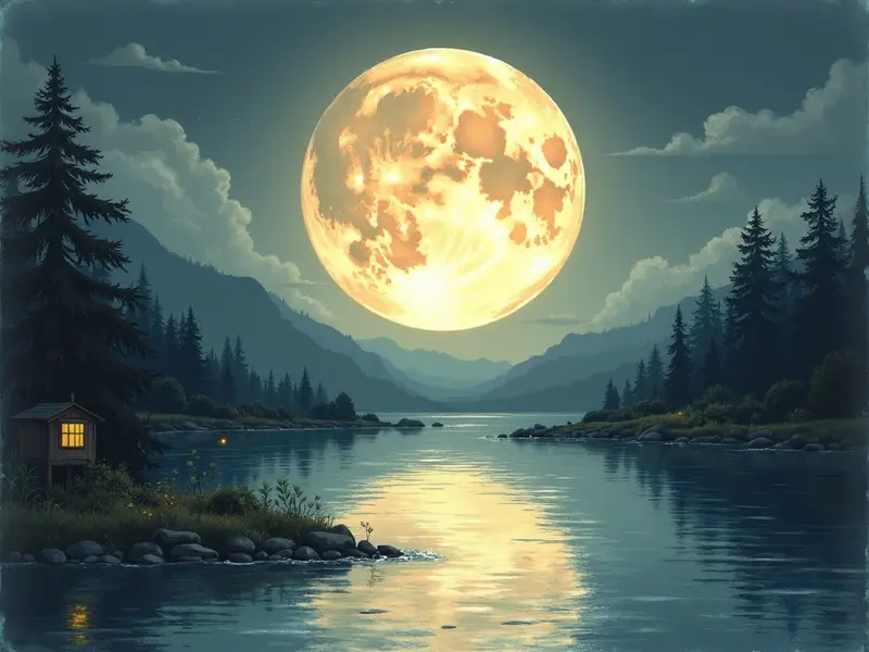 Illustrazione del sogno: luna