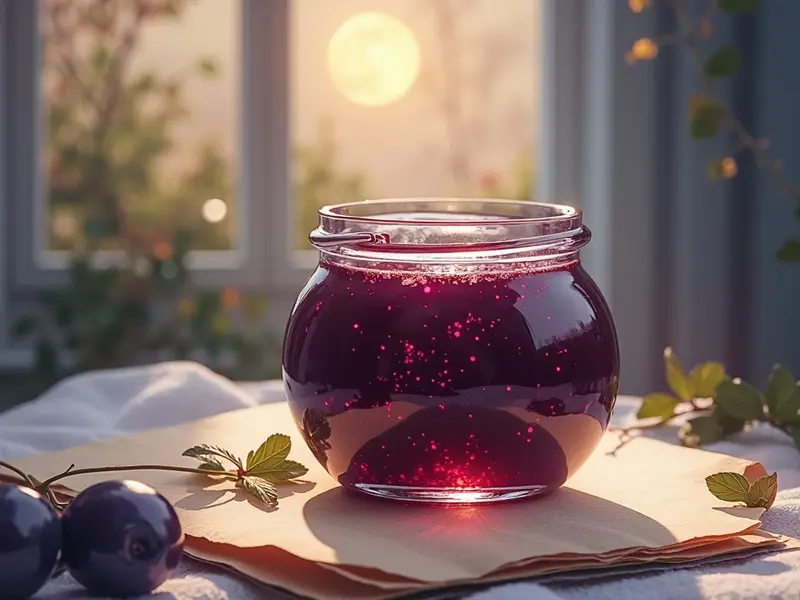 Illustrazione del sogno: marmellata di prugne