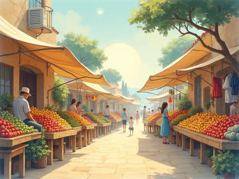 Illustrazione del sogno: mercato