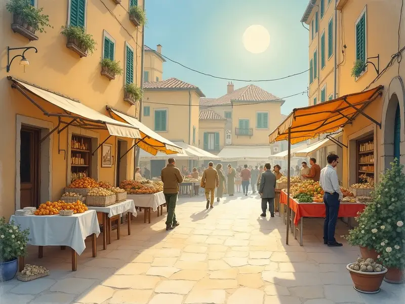 Illustrazione del sogno: mercato