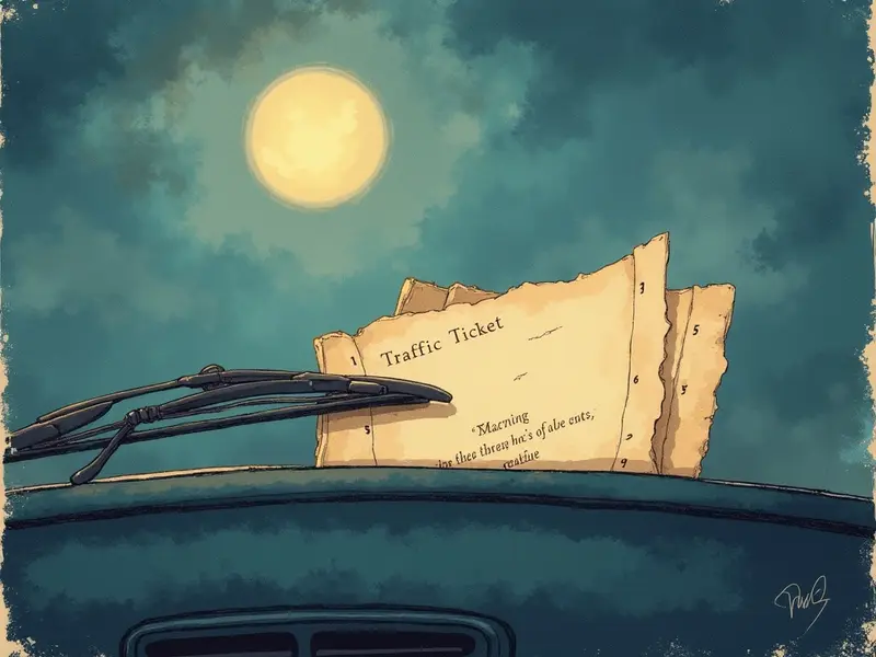 Illustrazione del sogno: multa
