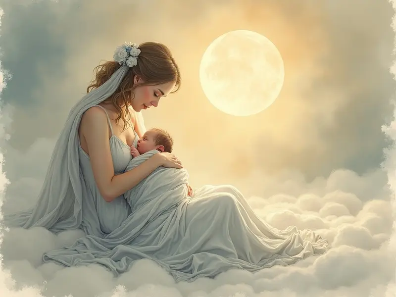 Illustrazione del sogno: neonato tranquillo