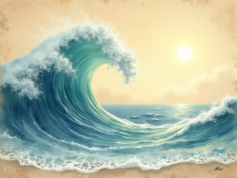 Illustrazione del sogno: onda
