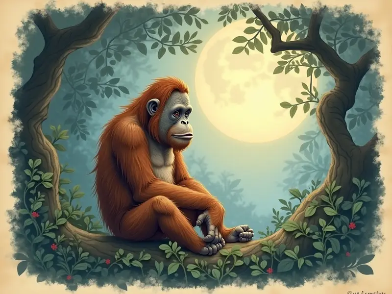 Illustrazione del sogno: orangotango