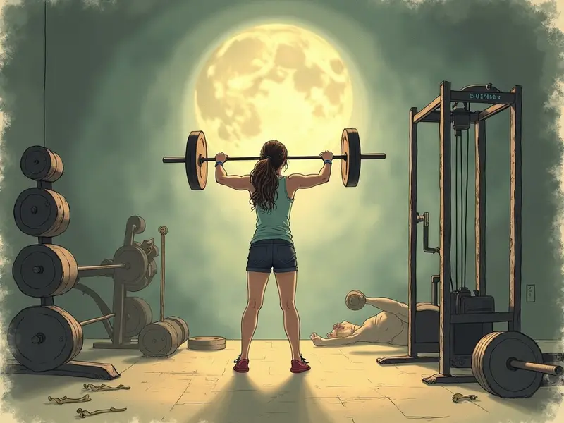 Illustrazione del sogno: palestra