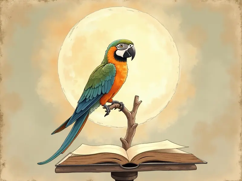 Illustrazione del sogno: pappagallo