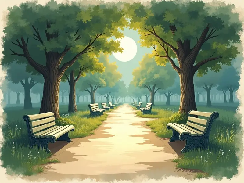 Illustrazione del sogno: parco bellissimo