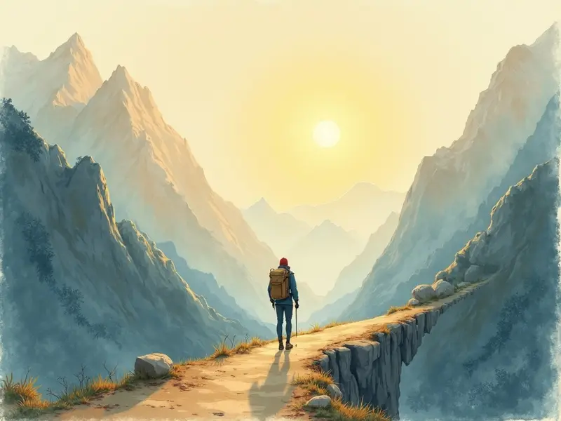 Illustrazione del sogno: passo montano