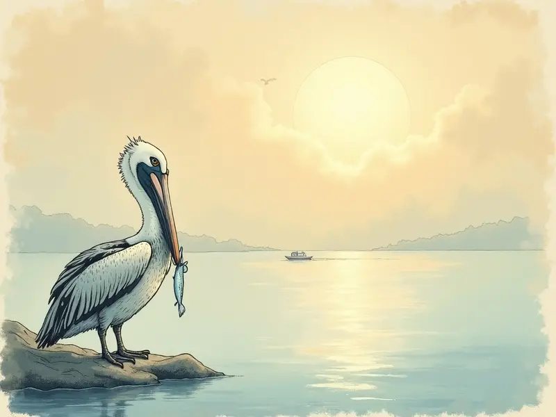 Illustrazione del sogno: pellicano
