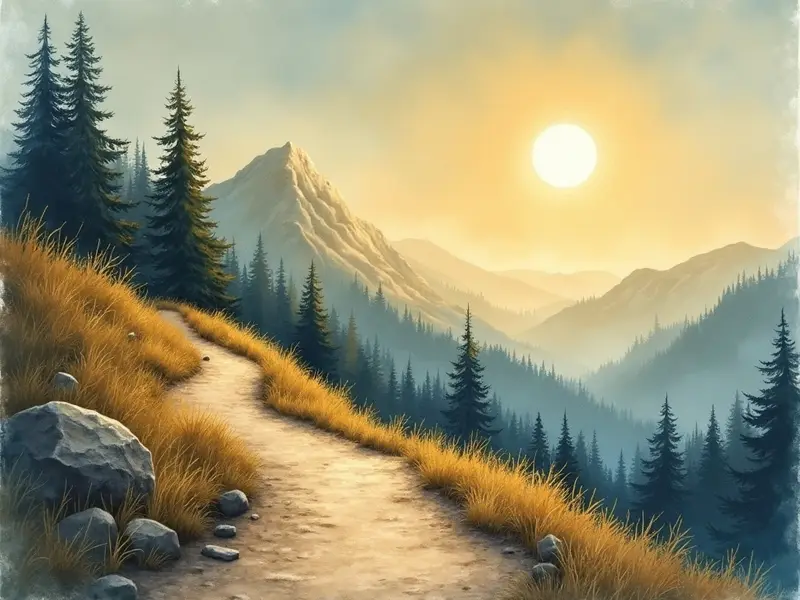 Illustrazione del sogno: pendio