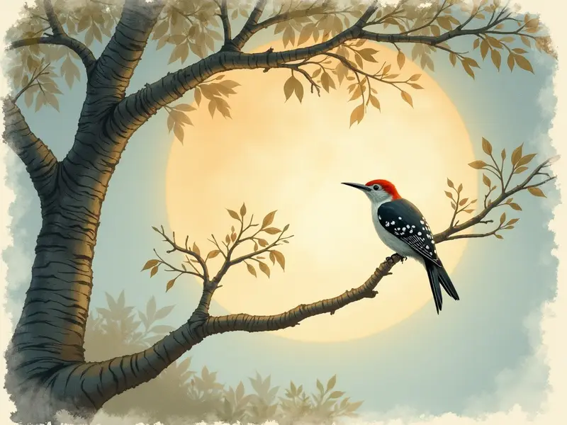 Illustrazione del sogno: picchio