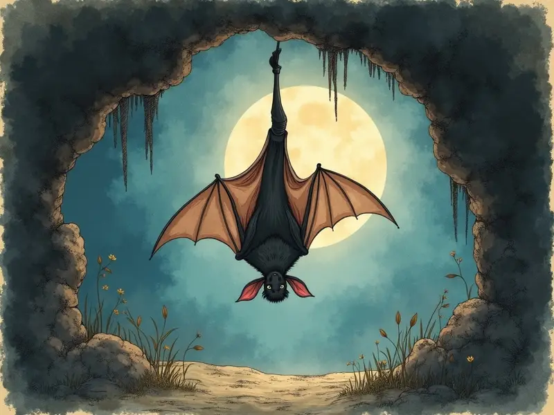 Illustrazione del sogno: pipistrello