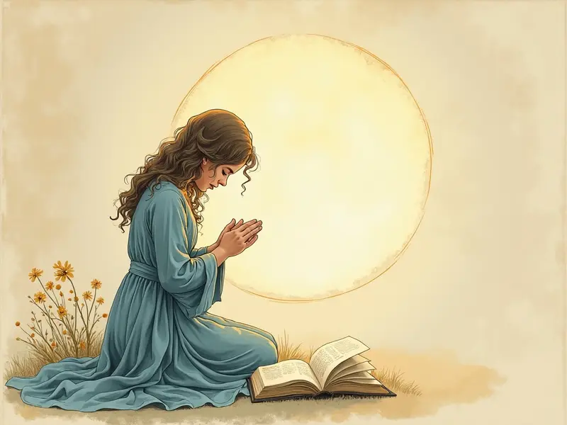 Illustrazione del sogno: preghiera