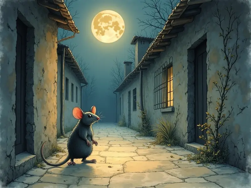 Illustrazione del sogno: ratto nero