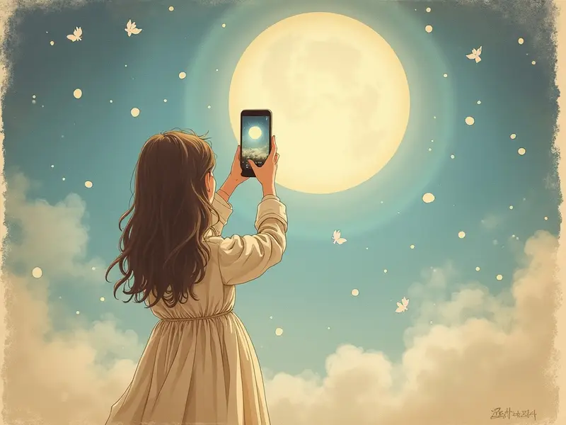 Illustrazione del sogno: selfie