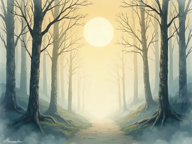 Illustrazione del sogno: silenzio