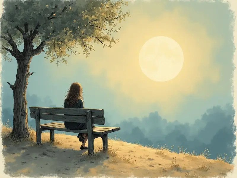 Illustrazione del sogno: solitudine nera