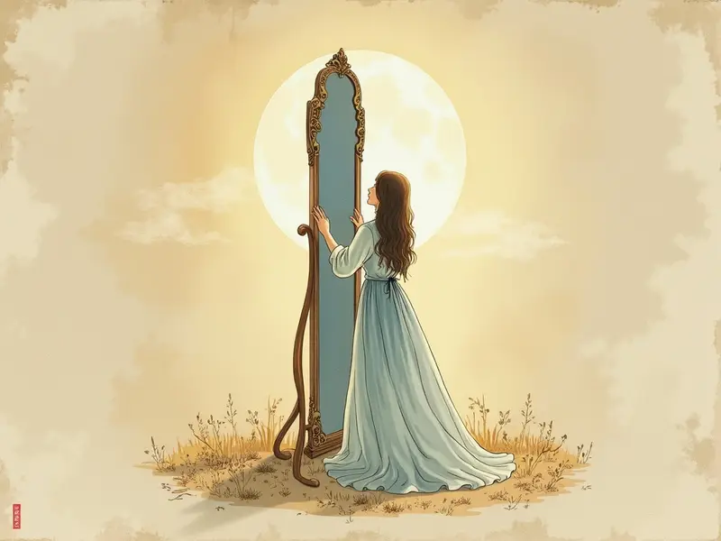 Illustrazione del sogno: specchio
