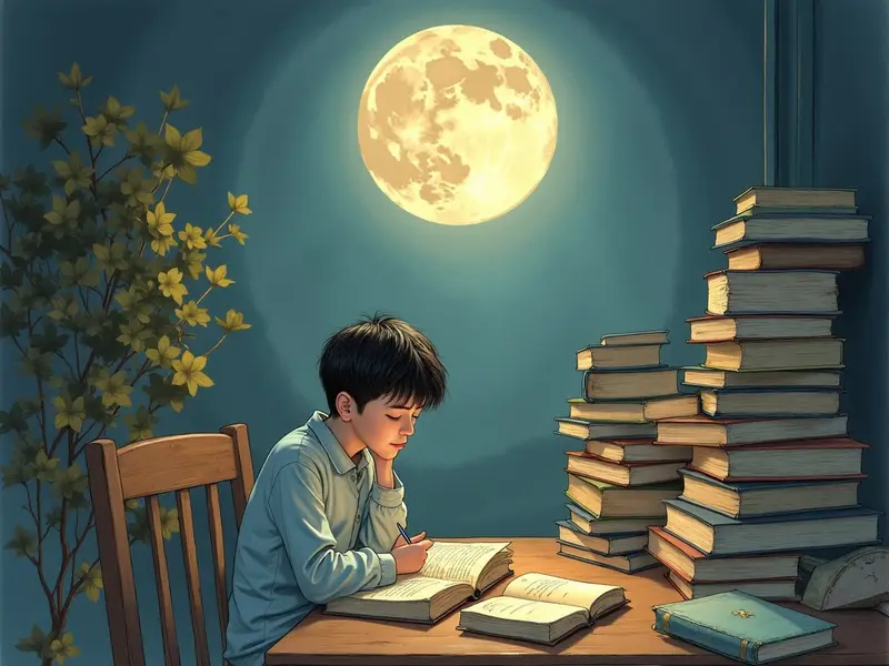 Illustrazione del sogno: studiare