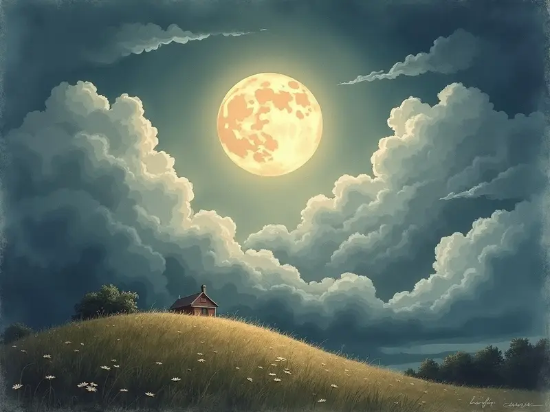 Illustrazione del sogno: temporale debole