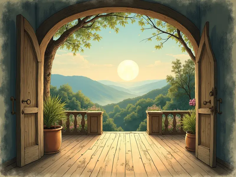 Illustrazione del sogno: terrazza