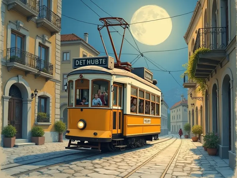 Illustrazione del sogno: tram