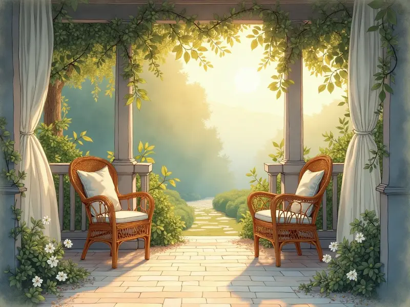 Illustrazione del sogno: veranda