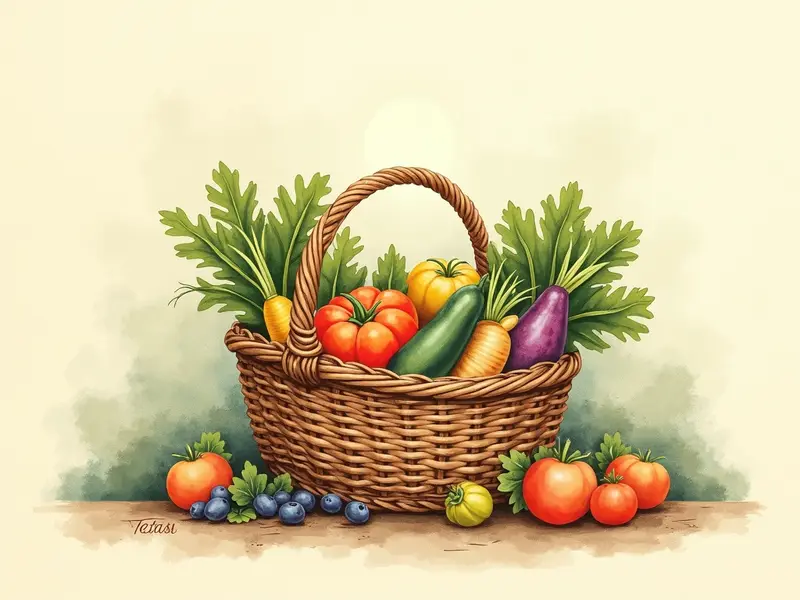 Illustrazione del sogno: verdure
