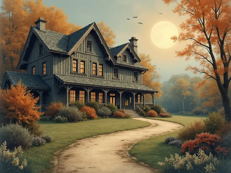 Illustrazione del sogno: villa di campagna