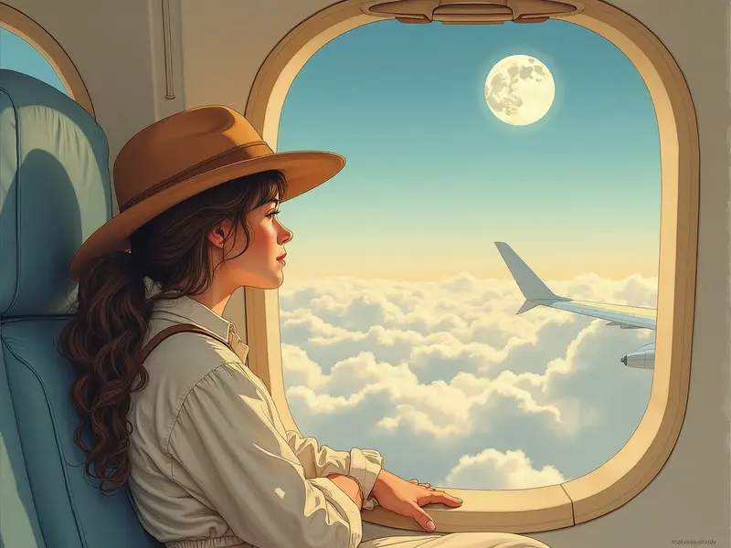 Illustrazione del sogno: volare in aereo