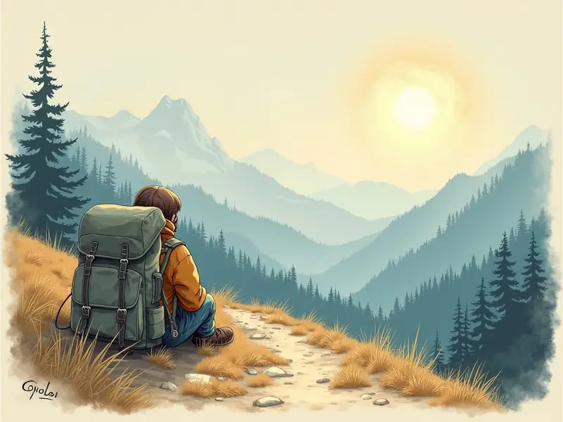 Illustrazione del sogno: zaino
