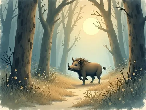 Illustrazione del sogno: cinghiale
