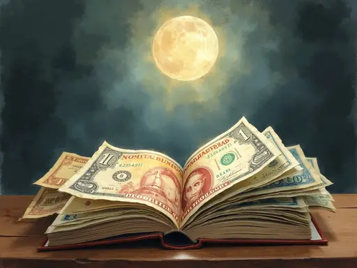 Illustrazione del sogno: soldi